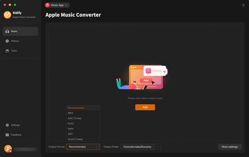 main interface