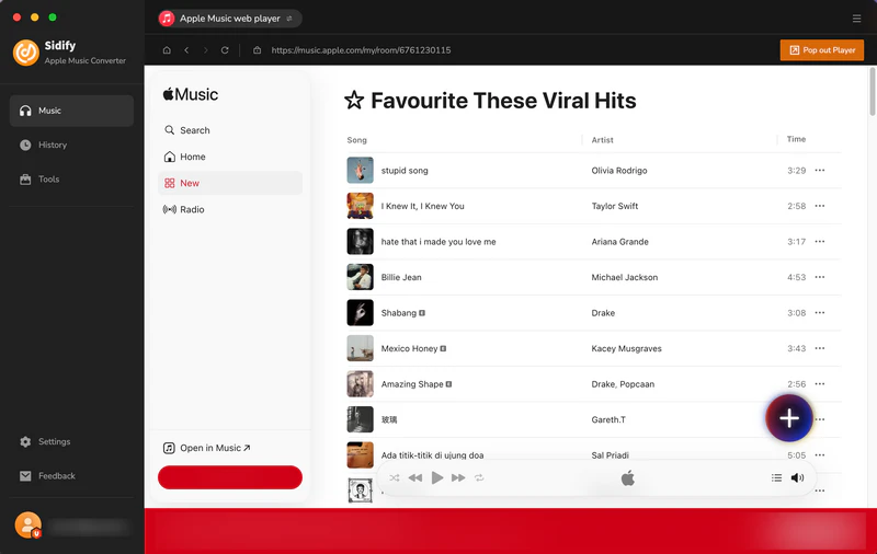 choose apple music to convert