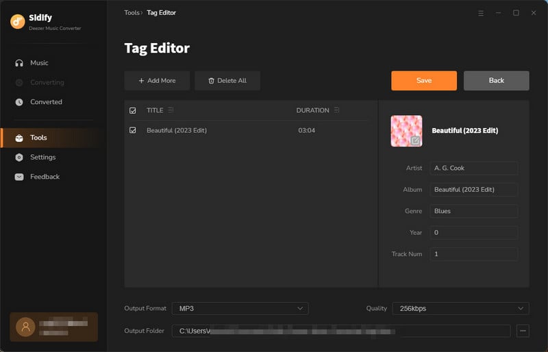 edit deezer music id3 tags