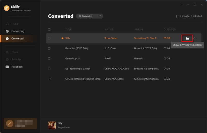 converted deezer MP3 music