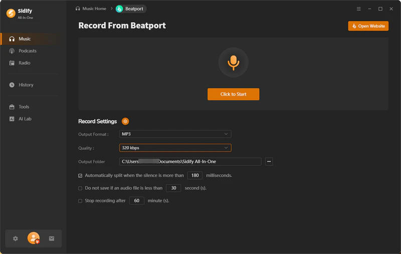 record settings