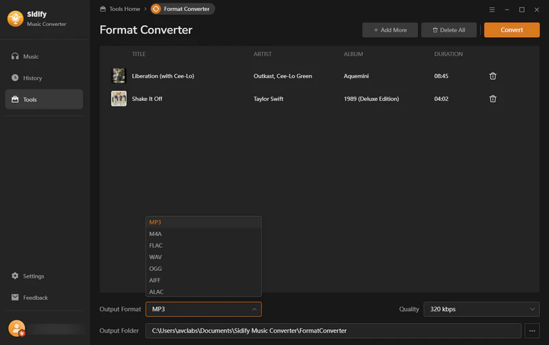 muziekformaat converter