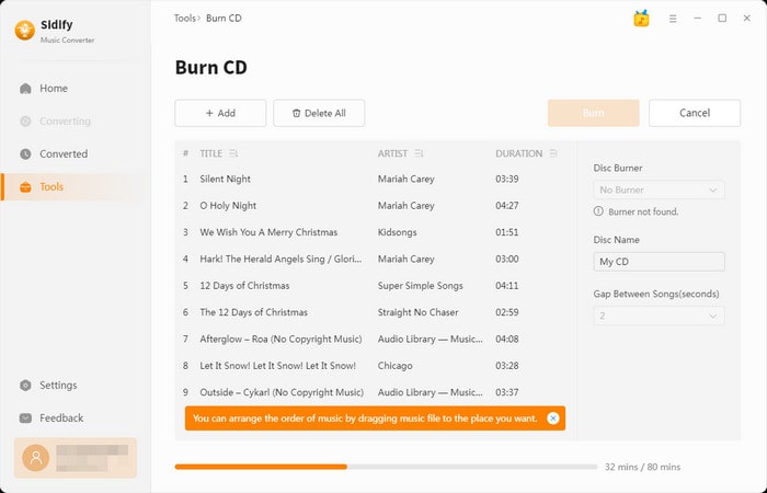 burn CD