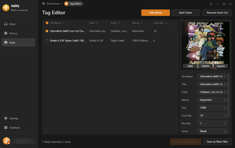audio tags editor