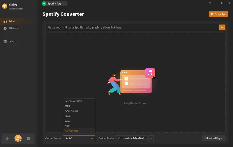 Step 1: Launch Sidify Music Converter interface