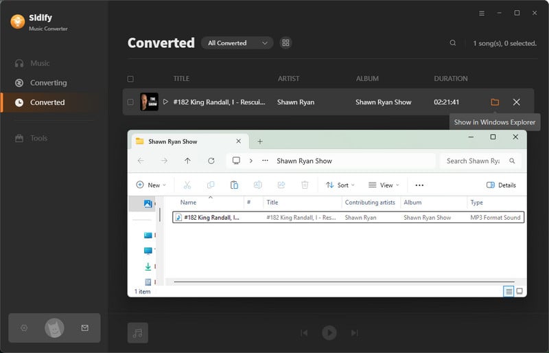 export spotify podcasts to computer