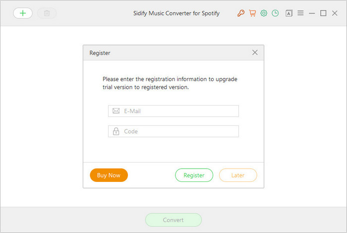 launch sidify spotify music converter