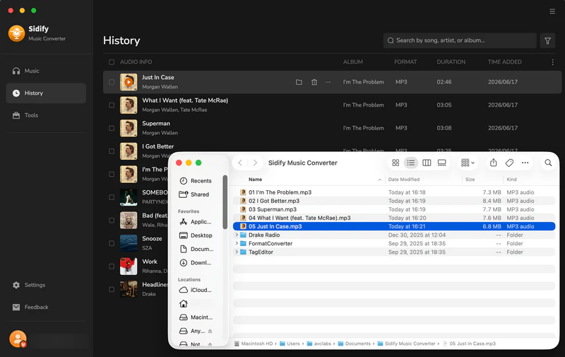 find the well-converted files