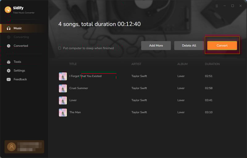 convert tidal music to mp3