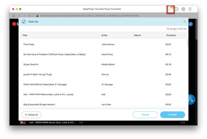 batch convert youtube playlists