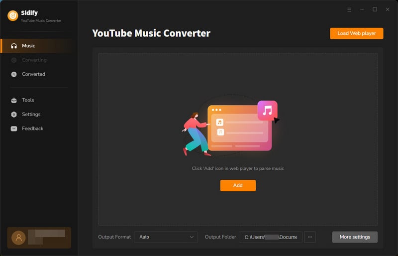 Sign in YouTube Music account