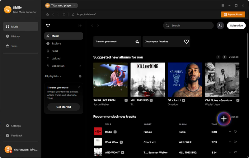 Step 3: add tidal to sidify