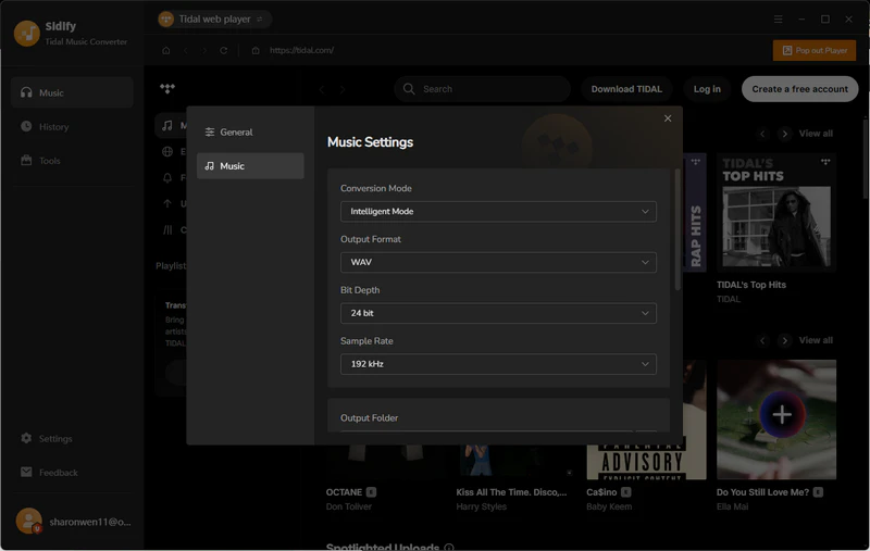 Step 2: set wav as the output format