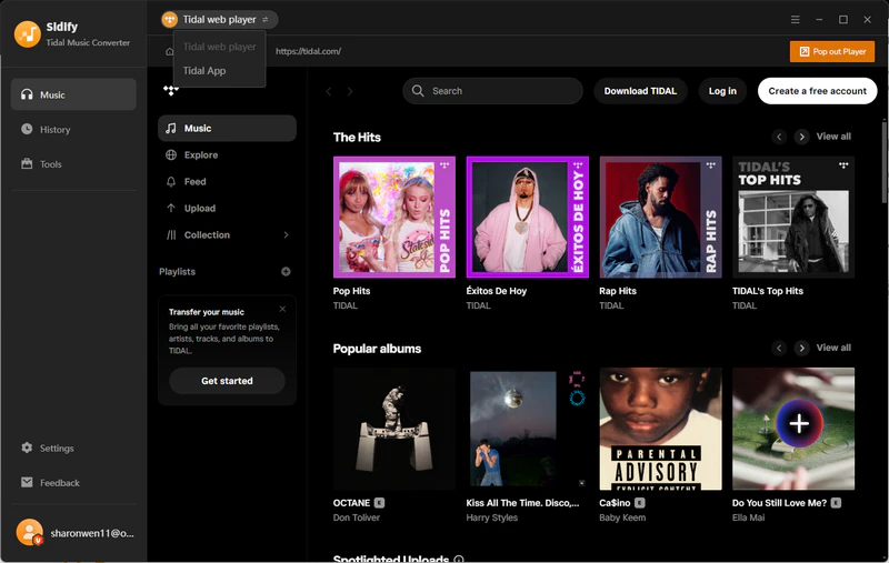 Step 1: Launch Sidify Tidal Music Converter