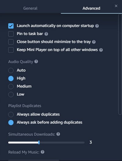 Amazon Music audio quality