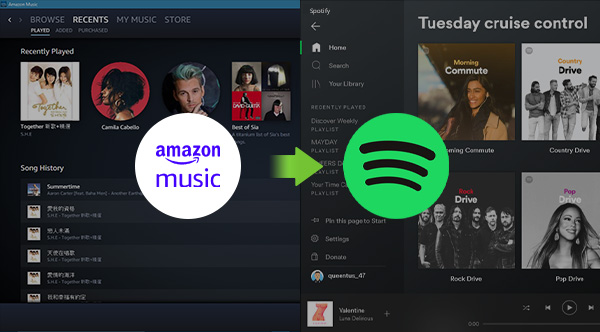 move amazon music to spotify