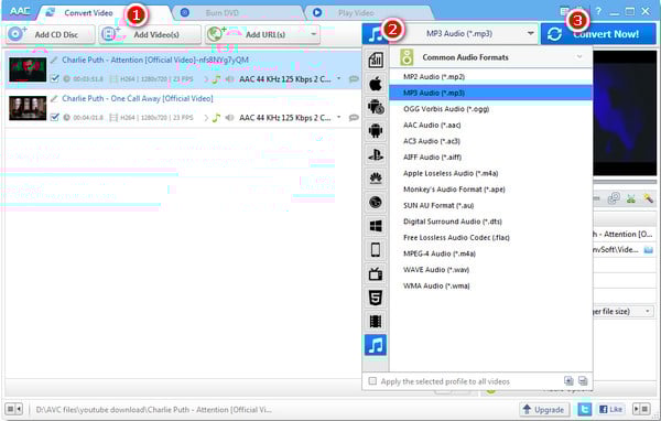 Conver any video or audio