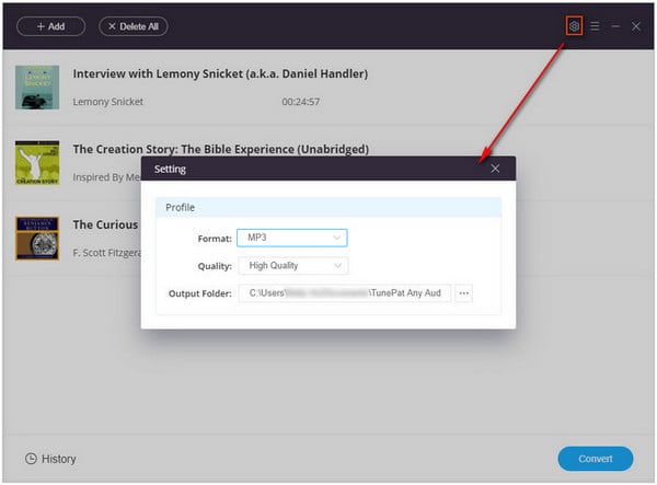 personalizzare il formato di output