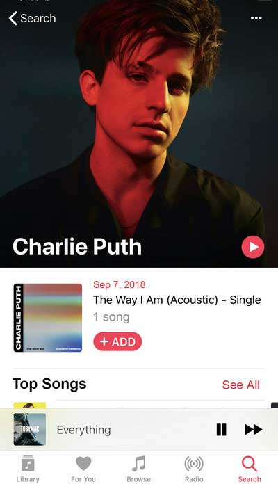 Apple Music artist profile