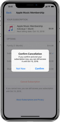 How to cancel Apple Music subscription on iPhone