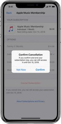 How to cancel Apple Music subscription on iPhone