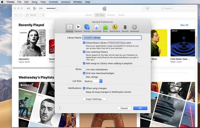 Enable iCloud Music Library on Mac