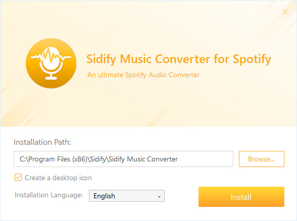 Install Sidify Music Converter