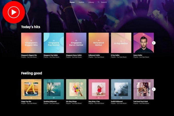 YouTube Music UI