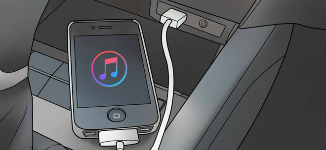 Riproduci Apple Music in un'auto tramite l'ingresso ausiliario