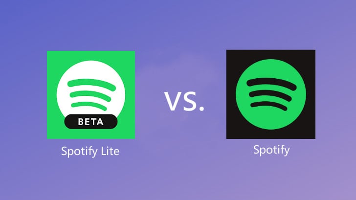 spotify lite vs. spotify