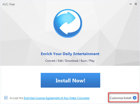 Install Any Video Converter Free