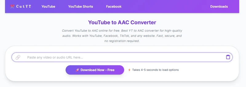 CutYT YouTube to AAC Converter