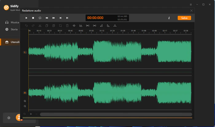 Editor audio