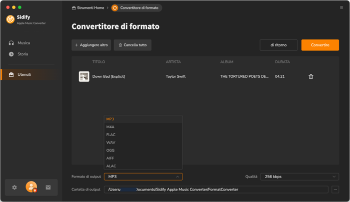 convertitore audio