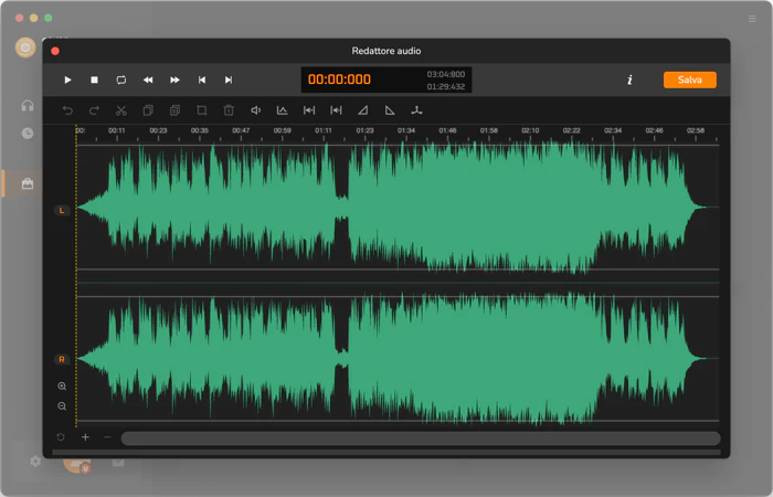 Editor audio
