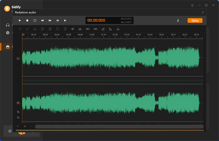 Editor audio