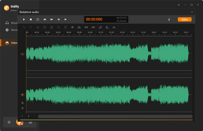 Editor audio