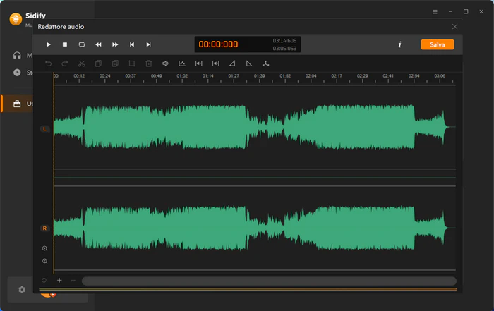 Editor audio