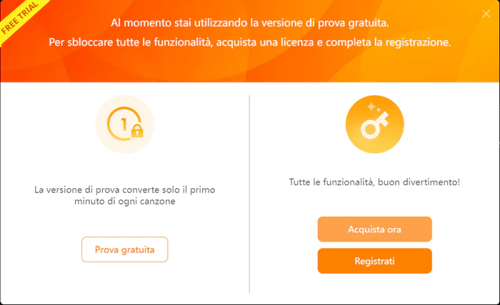 Limiti di prova di Sidify Music Converter