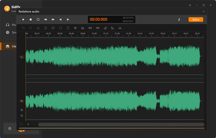Editor audio