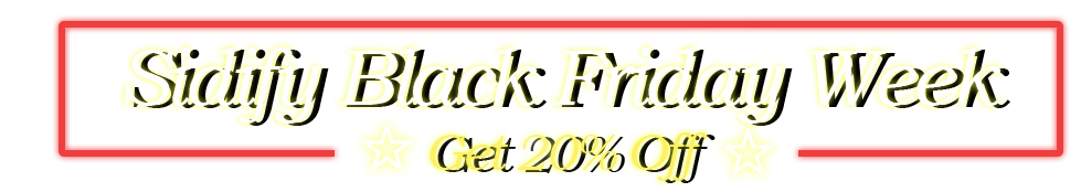 Sidify Black Friday sales banner